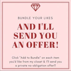 Bundle just one item or more for a discount offer!